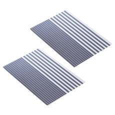 아메리칸로드 모던 줄무늬 서양식 테이블매트 HR2739, 제브라다크블루, 2개, 45 x 30 cm