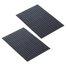 아메리칸로드 모던 줄무늬 서양식 테이블매트 HR2739, 심플라인블랙, 2개, 45 x 30 cm