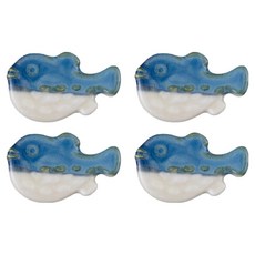 American Road 可愛造型陶瓷餐桌裝飾筷架 河豚 HR2751