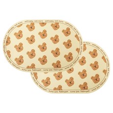 American Road 棕色小熊可愛居家咖啡廳風格餐墊 熊形橢圓 HR2750