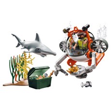 Playmobil 摩比人 潛水艇與尋寶 71860, 1個