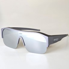 라코 오블리 오버글라스 안경위에 쓰는 고글 선글라스, 매트실버(프레임) + 실버(미러), 1개