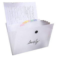 베냥미 12칸 서류 정리 아코디언파일, 혼합색상, 1개