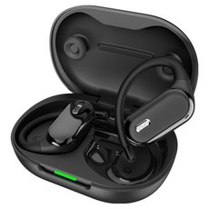 아이리버 ANC ENC 노이즈캔슬링 오픈형 무선 블루투스 이어폰, IOW-A96, 블랙