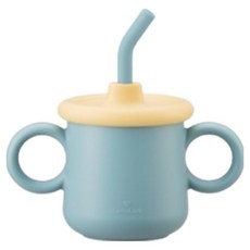 LocknLock 樂扣樂扣 Little Love 矽膠吸管杯 LBB016BLU, 天藍色, 1個, 200ml