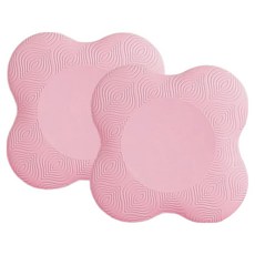 우현더넥스트 요가 팔꿈치 무릎 손목 보호 매트, 핑크, 2개