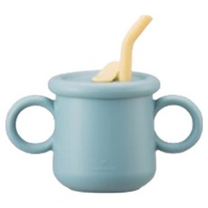 LocknLock 樂扣樂扣 Little Love 矽膠吸管杯 LBB015BLU, 天藍色, 1個, 200ml