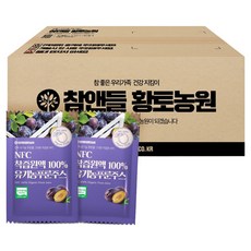 참앤들황토농원 NFC 착즙원액 유기농 푸룬주스, 100개, 80ml