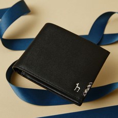 헤지스 CHESTER 체크배색 소가죽 반지갑