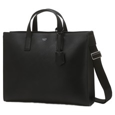 헤지스 KEVIN 참장식 서류형 크로스 겸용 토트백 HJBA6E850BK