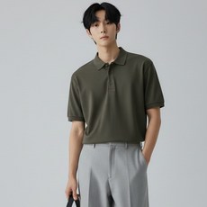 Raymon 男士羅紋領短袖針織衫