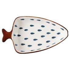 法式瑪爾斯 魚形陶瓷點心小菜分格小碟 MMM3741