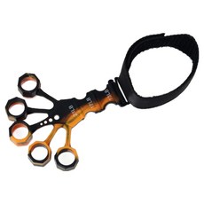 테리보 악력 손가락 탄성 밴드, 2개, 오렌지색