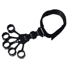 테리보 악력 손가락 탄성 밴드, 2개, 블랙