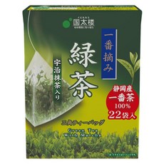 Kunitaro 國太樓 一番摘三角茶包 抹茶綠茶, 1.8g, 22個裝, 1組