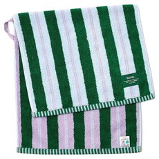 모던하우스 STF 스프링 더블스트라이프 세면타월 190g 30수 코마사 40 x 80 cm, 그린, 1개