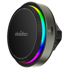 옵시디언 차량용 Qi2 25W e쿨링 갤럭시 아이폰 맥세이프 펠티어 핸드폰 고속 무선충전 거치대, CT-MW11PE, 블랙 CT-MW11PE, 블랙