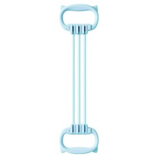 알럽홈 스트레칭 요가 필라테스 홈트 손잡이 밴드 L265-0147BU, 블루, 1개