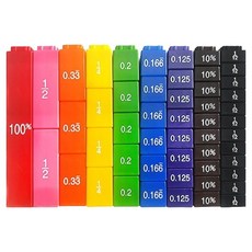 Brain Kids 分數 小數 百分比棒 數學玩具, 1個
