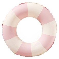 TIMLEI 成人兒童游泳圈 救生圈 初學者水上充氣玩具浮圈 90, 粉色, 1個
