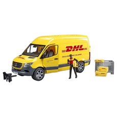 브루더 벤츠 DHL 택배 차량과 + 피규어 세트 BR02671, 1개