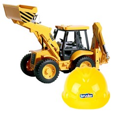 브루더 JCB 4CX 백호우 로더 + 헬멧 세트 BR01685, 혼합색상, 1개