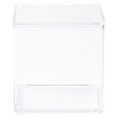 JAJU(자주) 깔끔 아크릴 커피 캡슐 보관함 12.8 x 12.8 x 13.2 cm, 투명, 1개 투명, 1개