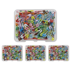 KHOOMIE 彩色別針 安全別針 小型 19mm 120入 + 收納盒 68 x 52 x 11 mm 組 6W0120