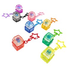 庫裡巴巴 彩虹收藏家指尖按壓鑰匙圈 8件組