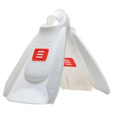 DMC fins Super Fin 蛙鞋 雙腳穿戴組, WHITE