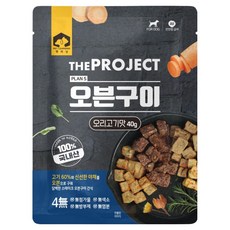 펫러닝 강아지 더프로젝트 오븐구이 수제간식, 40g, 1개, 오리