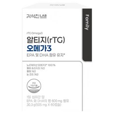 Gimseokjinlab rTG Omega-3 30.3g, 1個, 60錠