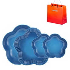 르크루제 플라워접시 & 디쉬 4p 쇼핑백S, 1개, 디쉬 20cm, 접시 19cm, 디쉬 12cm x 2p, 쇼핑백S, 마르세유