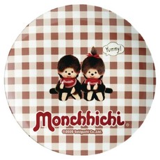 스케이터 캐릭터 디자인 접시 MPL20P, Monchhichi, 1개