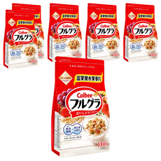 Calbee 卡樂比 Frugra 富果樂 水果早餐麥片, 1kg, 6個