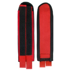 마켓피아 사이클링 자전거 미끄럼방지 조절 페달 스트랩 좌우세트, 레드, 1세트