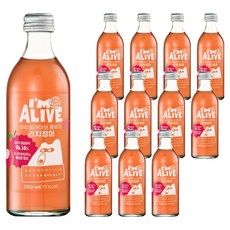 아임얼라이브콤부차 리치장미, 12개, 250ml