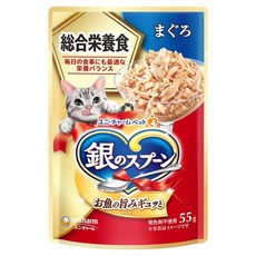 유니참긴노스푼 고양이 엘지유니참 주식파우치 종합영양식, 참치, 55g, 1개
