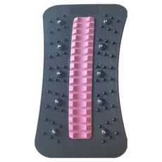 해피로드 요추 스트레칭 등받이 허리 교정 마사지기 침술 + 자석모델, 블랙 + 핑크