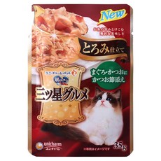 유니참긴노스푼 고양이 엘지유니참 토로미 파우치, 혼합맛(참치/가다랑어), 35g, 1개