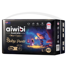 aiwibi 愛薇彼 安撫魔法褲型尿布, 40片, 大碼 (L)