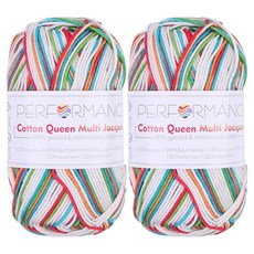 mamaknit Mama Knit Cotton Queen 緹花編織線, 61143 淺色多色mix, 2個