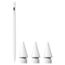 DTAudio iPad專用觸控筆 + 替換筆頭 3個 IP1-A0103, 白色, 1套