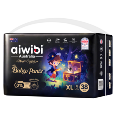 aiwibi 愛薇彼 安撫魔法褲型尿布, 38片, 特大碼 (XL)