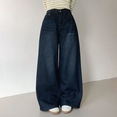 Planday 女款 短/中/長版 磨毛寬版牛仔褲