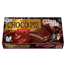 LOTTE 樂天 冬季濃厚可可夾心派, 183g, 1個