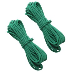 마켓피아 다용도 면 로프 공예 끈 묶음 DIY 10m x 3mm, 27 포레스트 그린, 2개