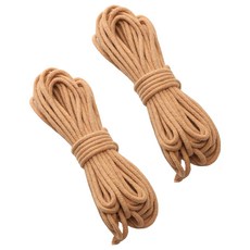 마켓피아 다용도 면 로프 공예 끈 묶음 DIY 10m x 4mm, 6 밀크커피, 2개