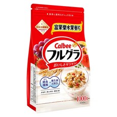 Calbee 卡樂比 Frugra 富果樂 水果早餐麥片, 1kg, 1個