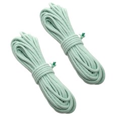 마켓피아 다용도 면 로프 공예 끈 묶음 DIY 10m x 3mm, 31 말차그린, 2개
